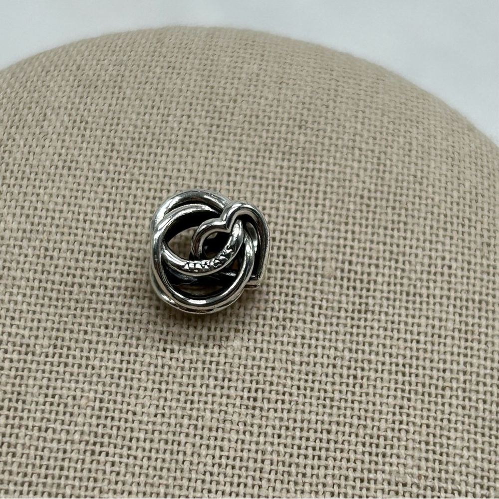 Pandora ALE 925 Sterling Silver Family Heart, Love Knot, Always Together Charm